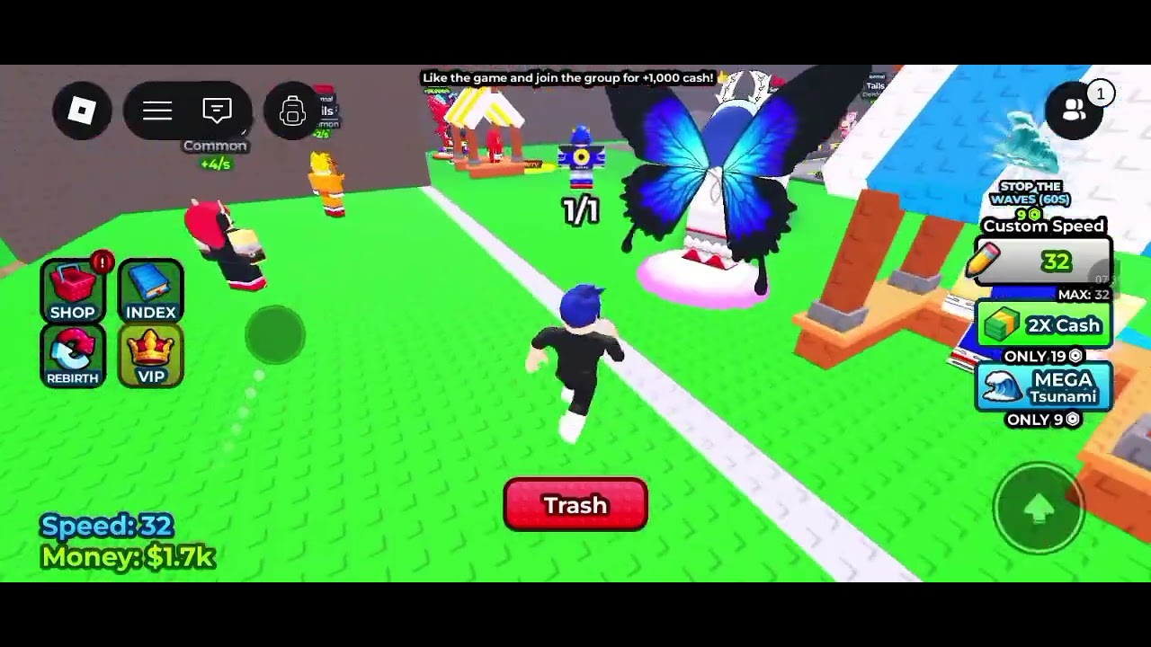 Escape do Tsunami para Sonic no roblox 🌊