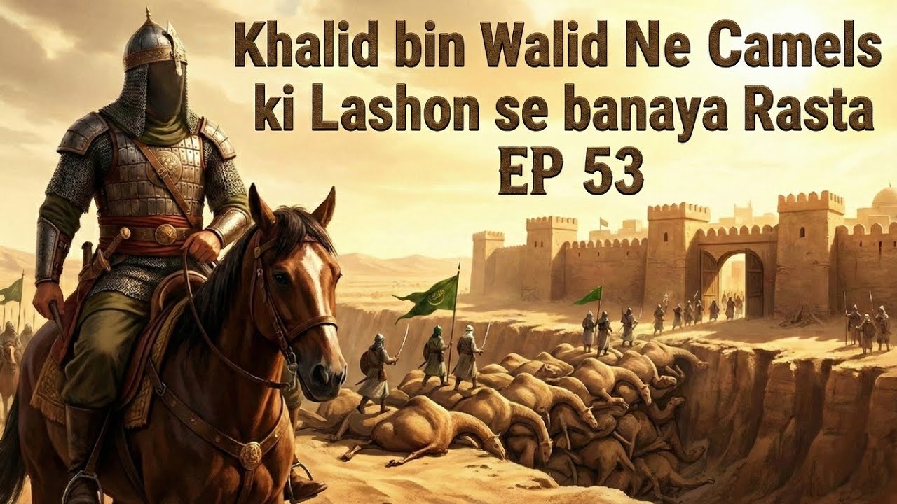 Khalid bin Walid Ne Camels ki Lashon se banaya Rasta | Battle of Anbar | Ep 53