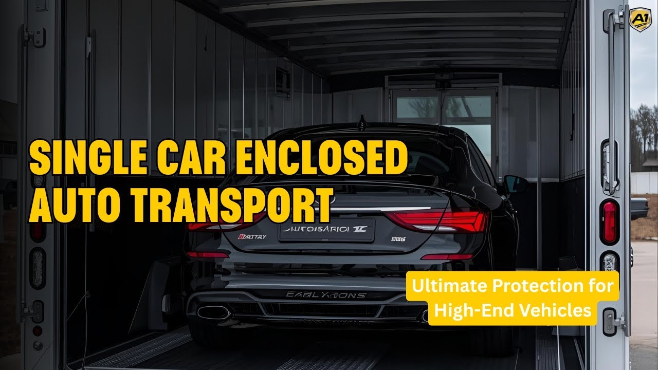 Single Car Enclosed Auto Transport 🚗🔒 | Ultimate Protection for High-End Vehicles