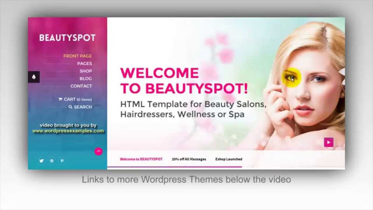 BeautySpot Wordpress Theme - WP Theme Beauty Spot for Wellness, Spa