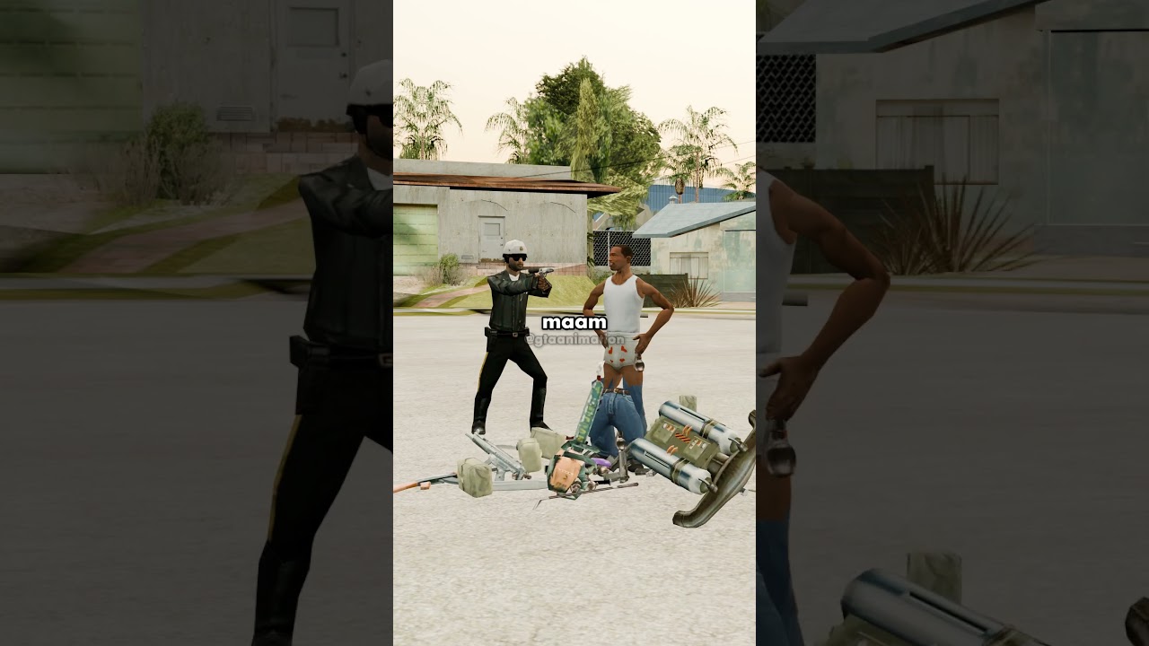 Это мем с полицейской анимацией в GTA SA