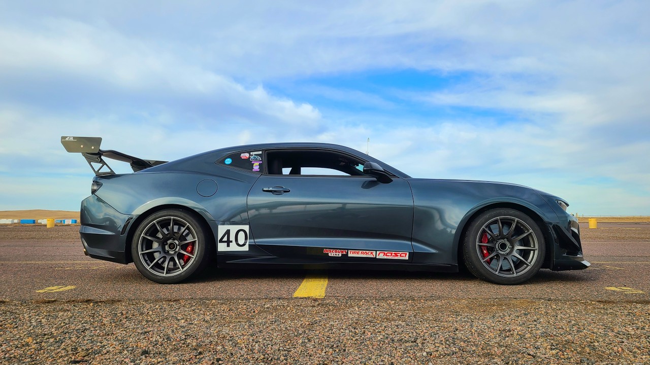 High Plains Raceway open lapping 1:55.9 6th gen Camaro ZL1 315/30-18 square