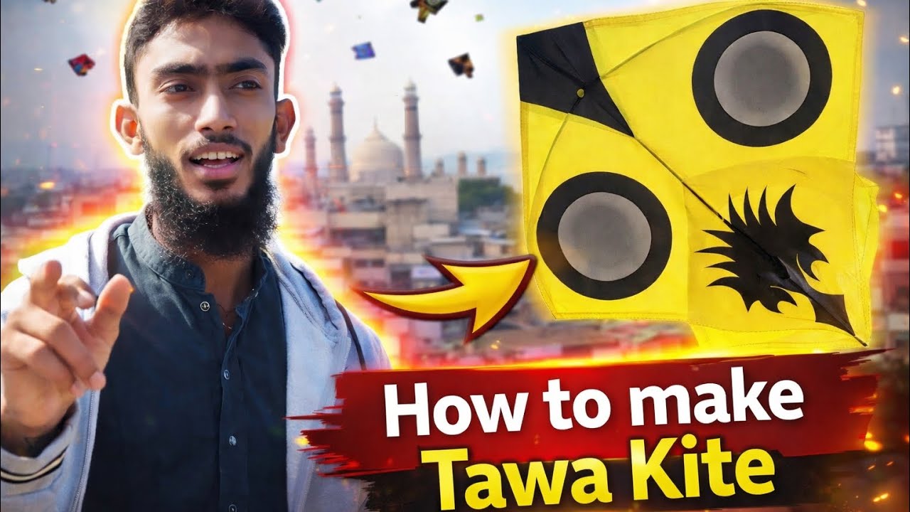Make Your Own Tawa Kite 🪁 | Best Kite Flying 2026 #trending