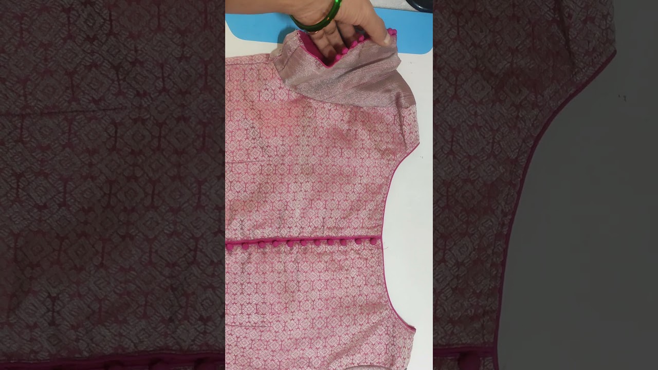 back board neck, potli button, sleeves back,front princess cut