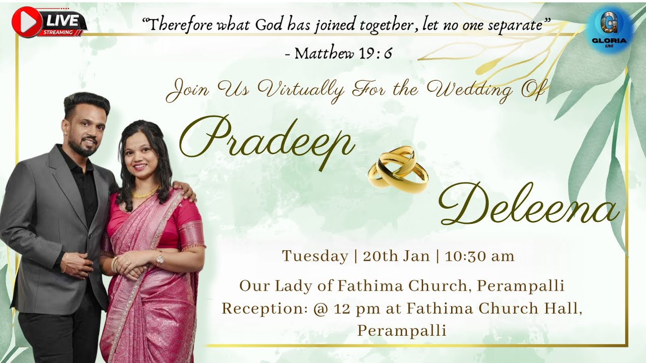 ✨ Blessed Union 💍 | Pradeep & Deleema Wedding Ceremony | 20 Jan 2026 | Perampalli