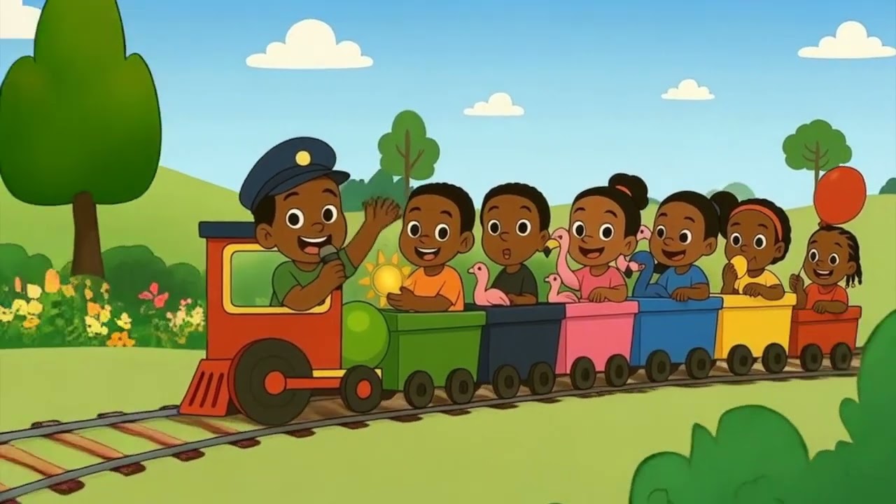Le Train des Couleurs 🚂🎨 | Comptine éducative pour enfants / Comptine Africaine
