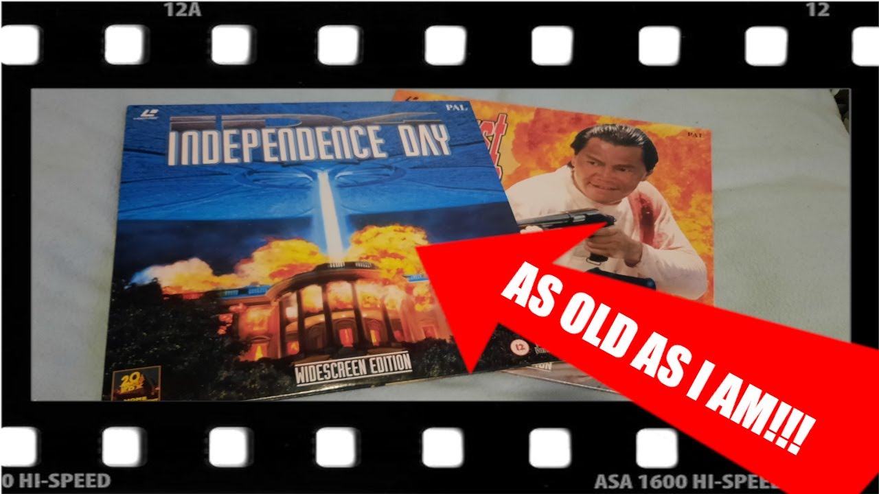 Opening 23 YEAR OLD LaserDiscs | Independence Day and Just Heroes LaserDisc Unboxing