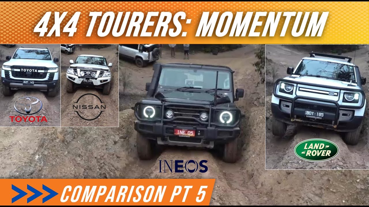 Grenadier против Patrol против LC300 против Defender — Часть 5, Momentum