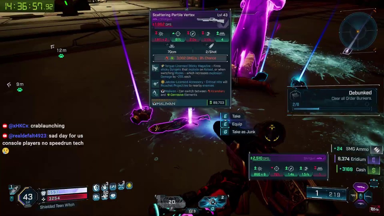 1 life Vex. lvl 1 to BloomReaper
