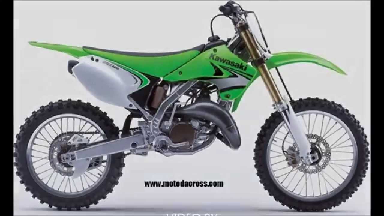 Evolution of Kawasaki kx-125 from 1974 to 2008.