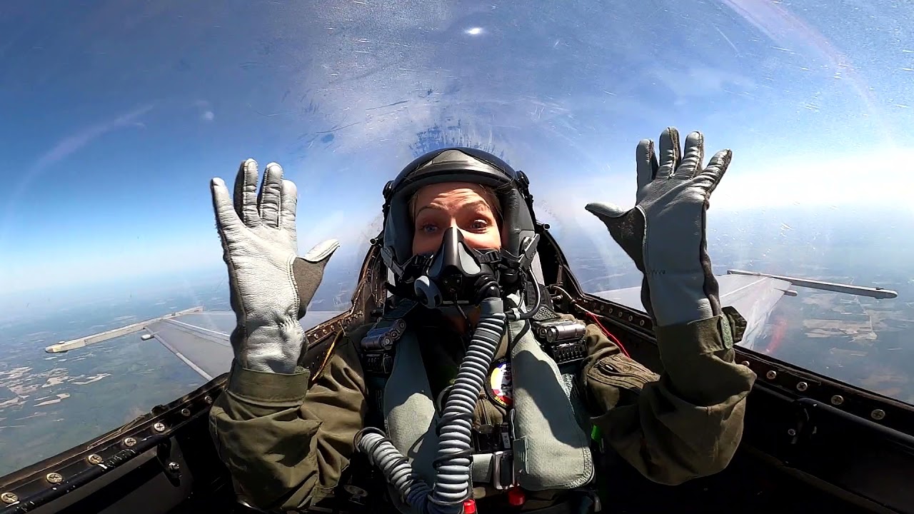 Tricia Helfer’s F-16 Fighting Falcon (aka Viper) Flight