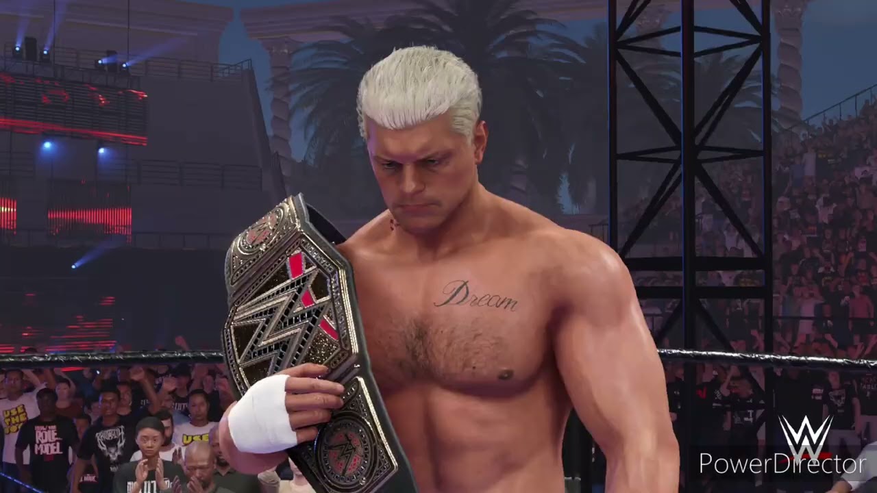 Cody Rhodes VS Kevin Owens WWE2K24 Title Match