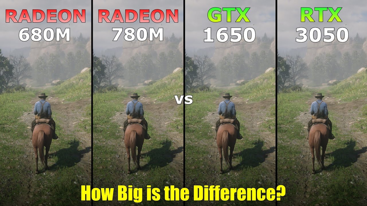 Radeon 680M vs Radeon 780M vs GTX 1650 vs RTX 3050 - How Big is the Difference?