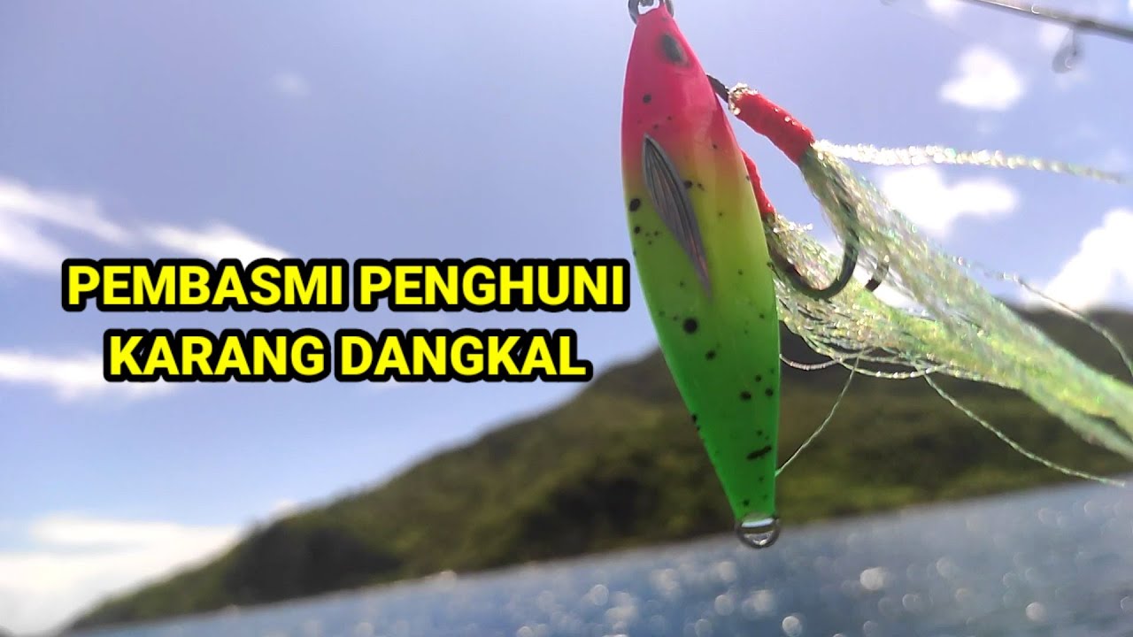 Dua bulan spot ini ga di pancing jig 40 gram jadi bulan bulanan ikan kerapu#ultralightfishing
