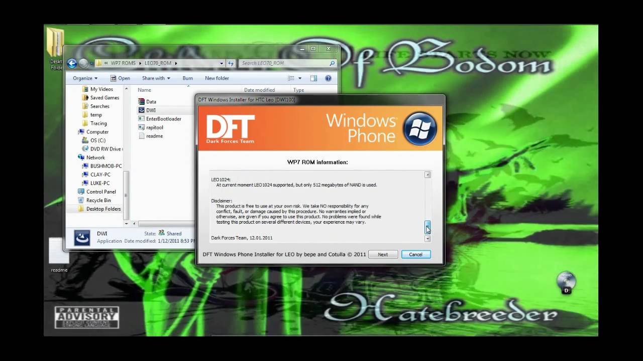 How to Install MAGLDR v1.12 and Windows Phone 7 on HTC HD2 (LEO)