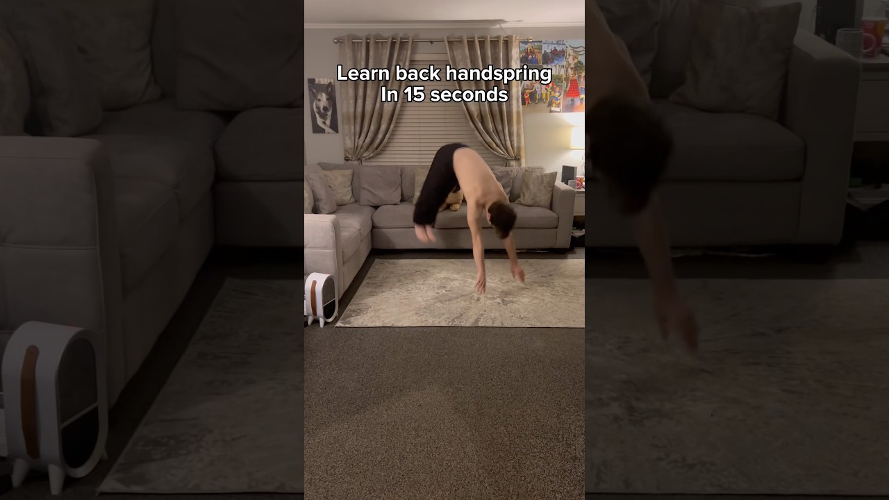Back handspring in 15 seconds tutorial 