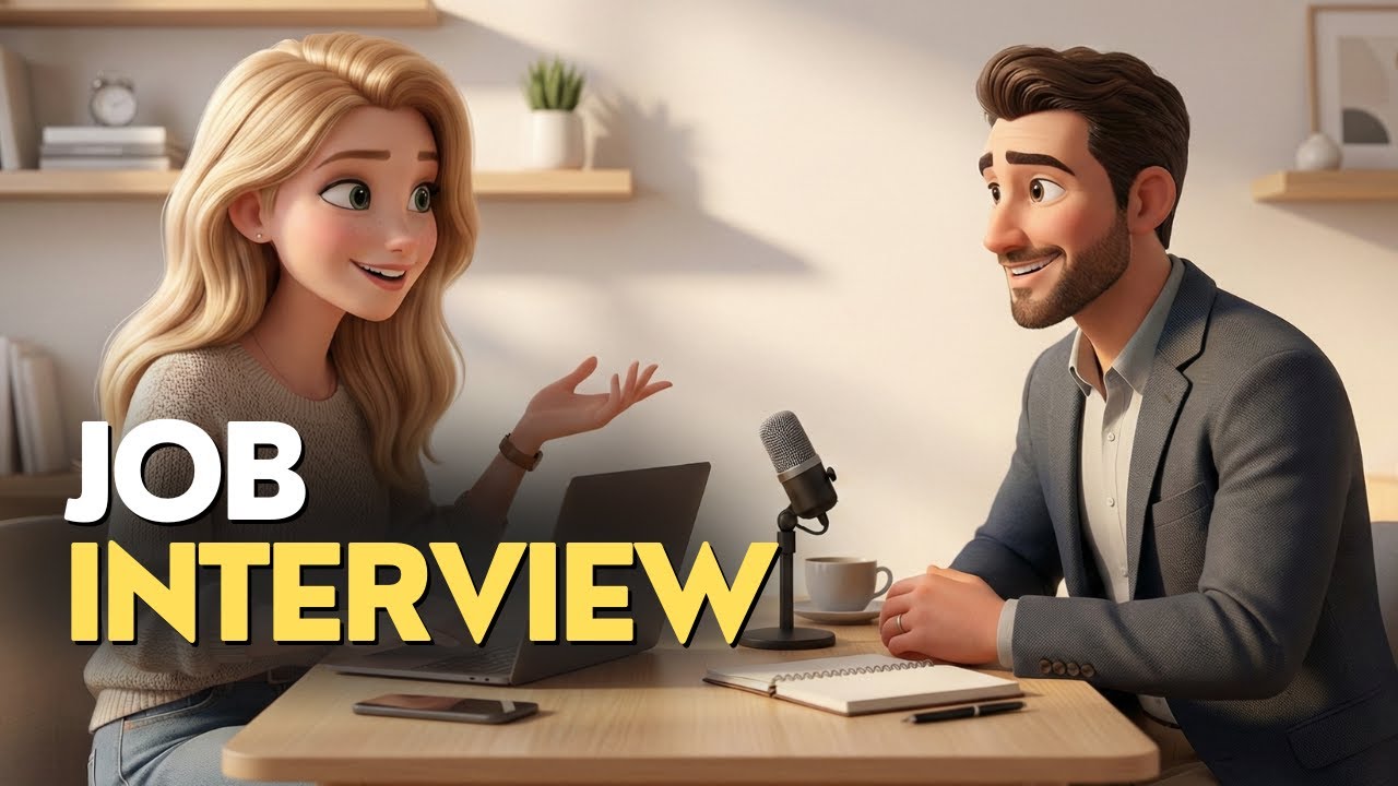 🎧 English Listening Practice: Job Interview with Real Expressions Explained (B1 - B2)