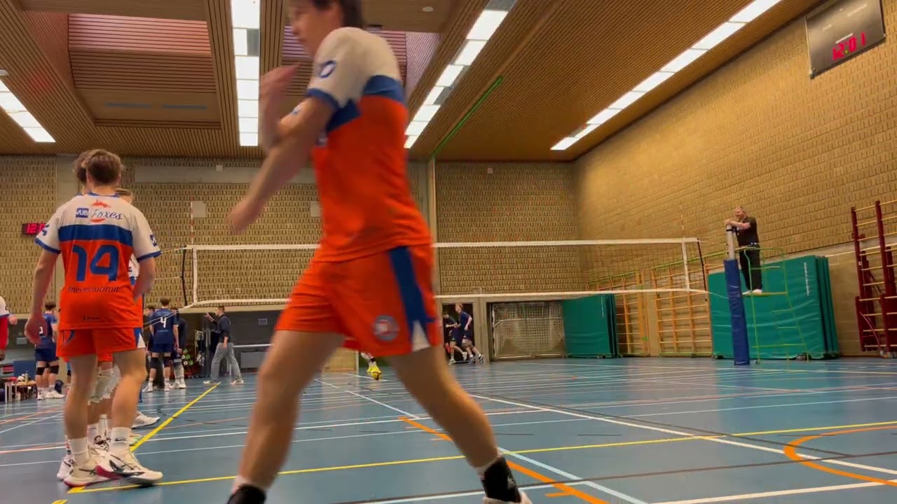 VUB foxes VS Leuven Falcons - Voorrondes InterUniversitair volleybaltoernooi