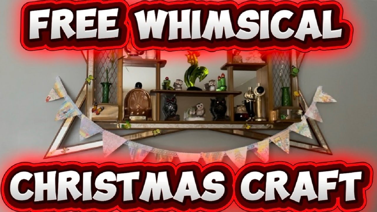 Free Vintage Christmas Banner Craft - How To Make It For Completely FREE !