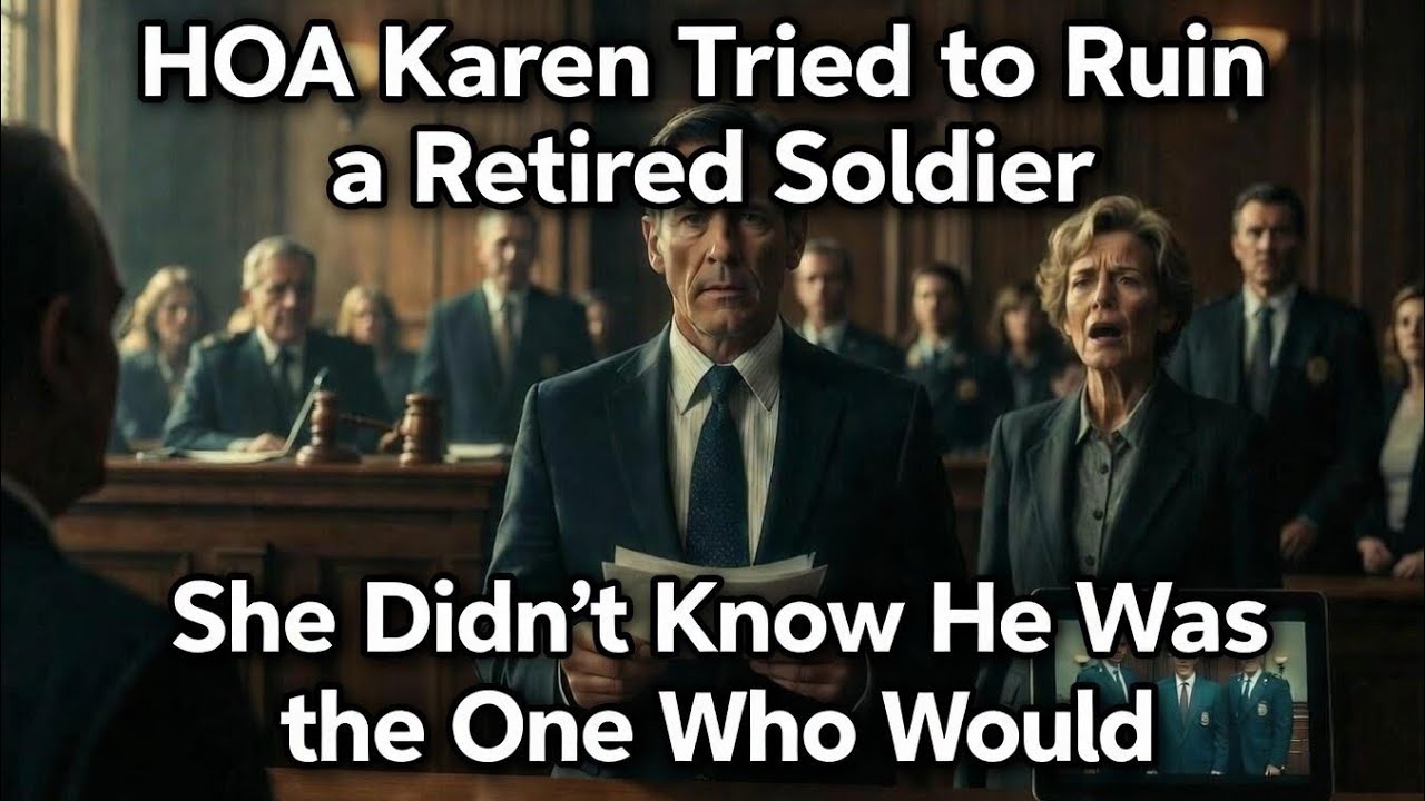 HOA Karen Tried to Ruin a Retired Soldier — She Didn’t Know He Was the One Who Would Expose Them All