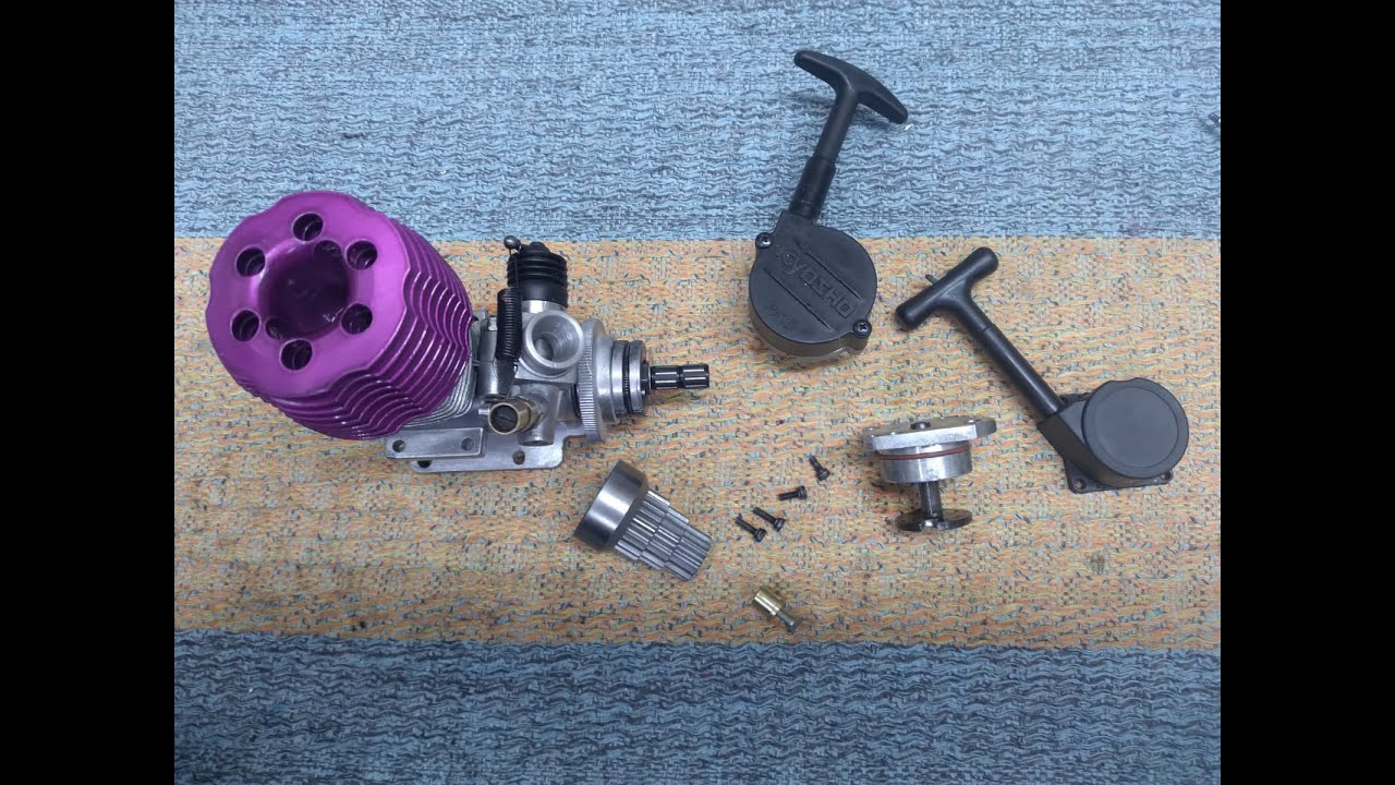 Motor GXR 28 com tampa e eixo modificado da Mad Force do José de SC