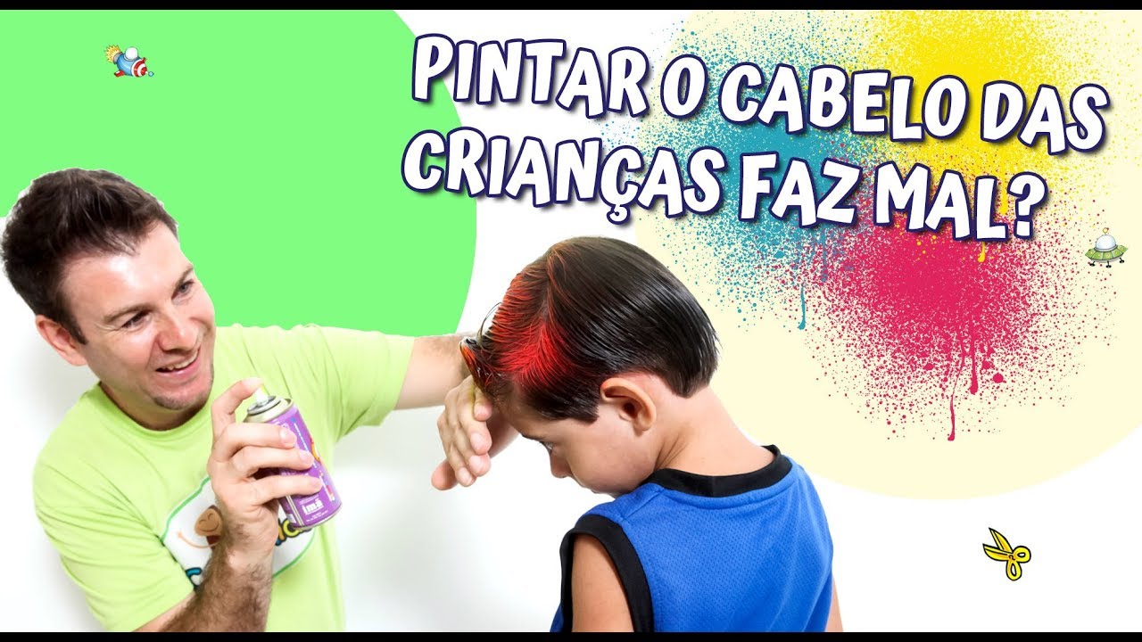 Pintar o cabelo das crianças faz mal? - Dicas  Corte Kids -  Salão de Cabeleireiro Infantil