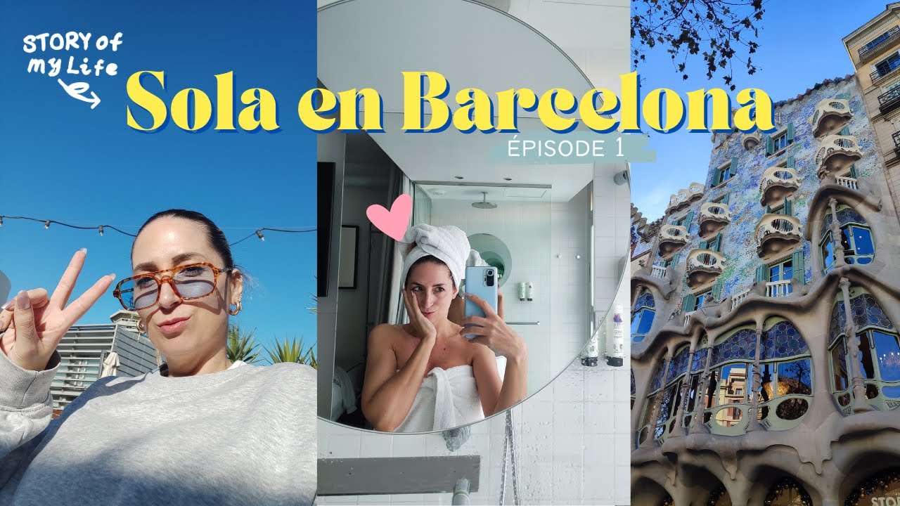 Je pars en voyage toute seule à Barcelone ☀️ Daily vlog jour 1