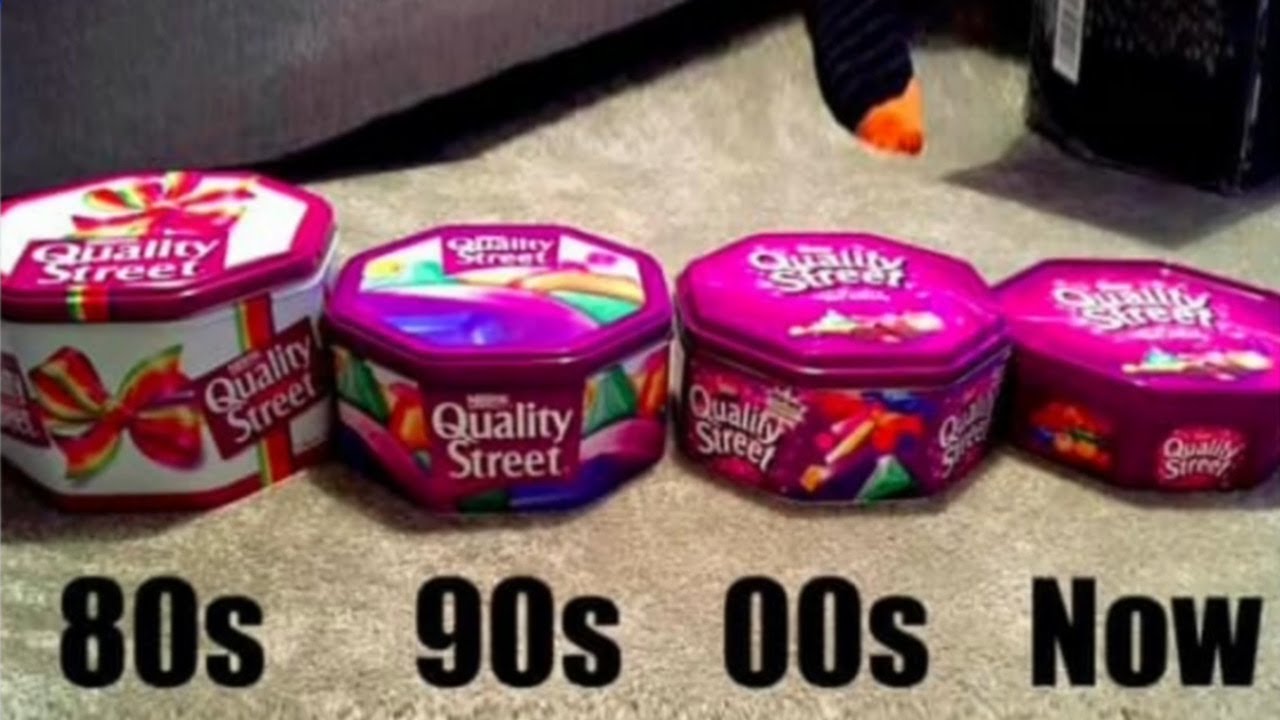 Outrage over reduced size of Quality Street tin