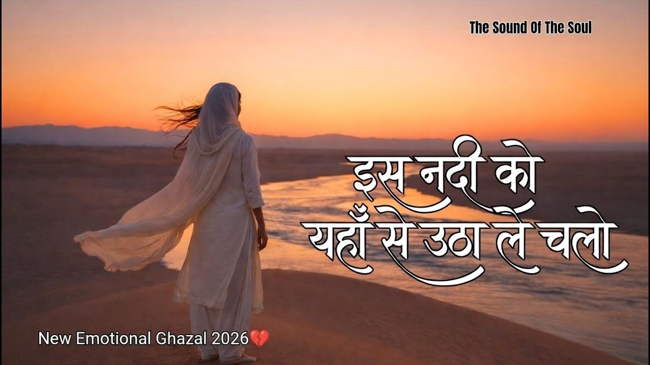 इस नदी को यहां से उठा ले चलो | New Emotional Ghazal 2026 | The Sound Of The Soul | Heart Touching ♥️