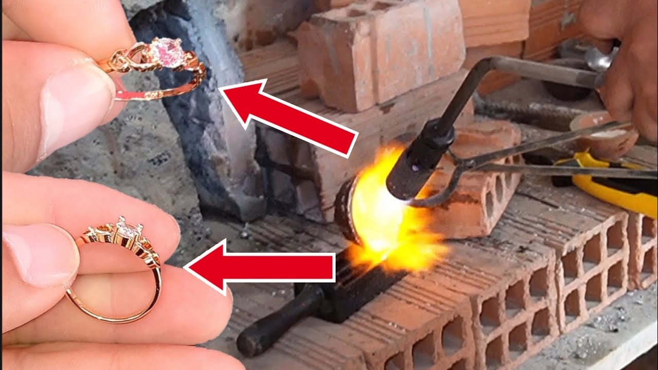 proceso de fabricacion de anillo de plata.