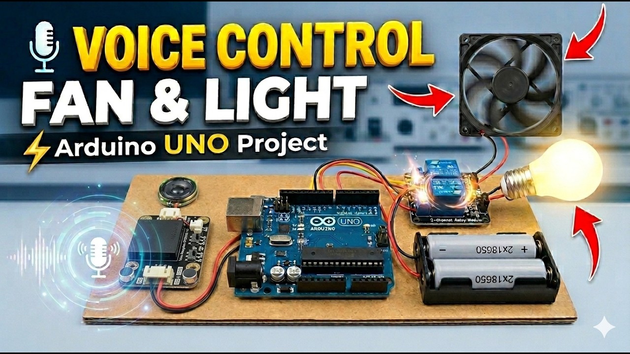 Voice Controlled Home Automation! | Voice Recognition Module | Arduino Project