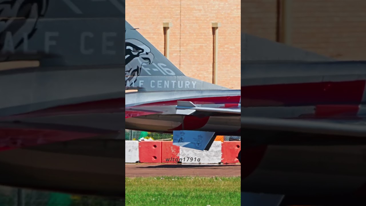 Danish F-16 demo at RIAT24 @f16 #aerobatics #riat #airtattoo #rdaf #airforces #airshow #fighterjet