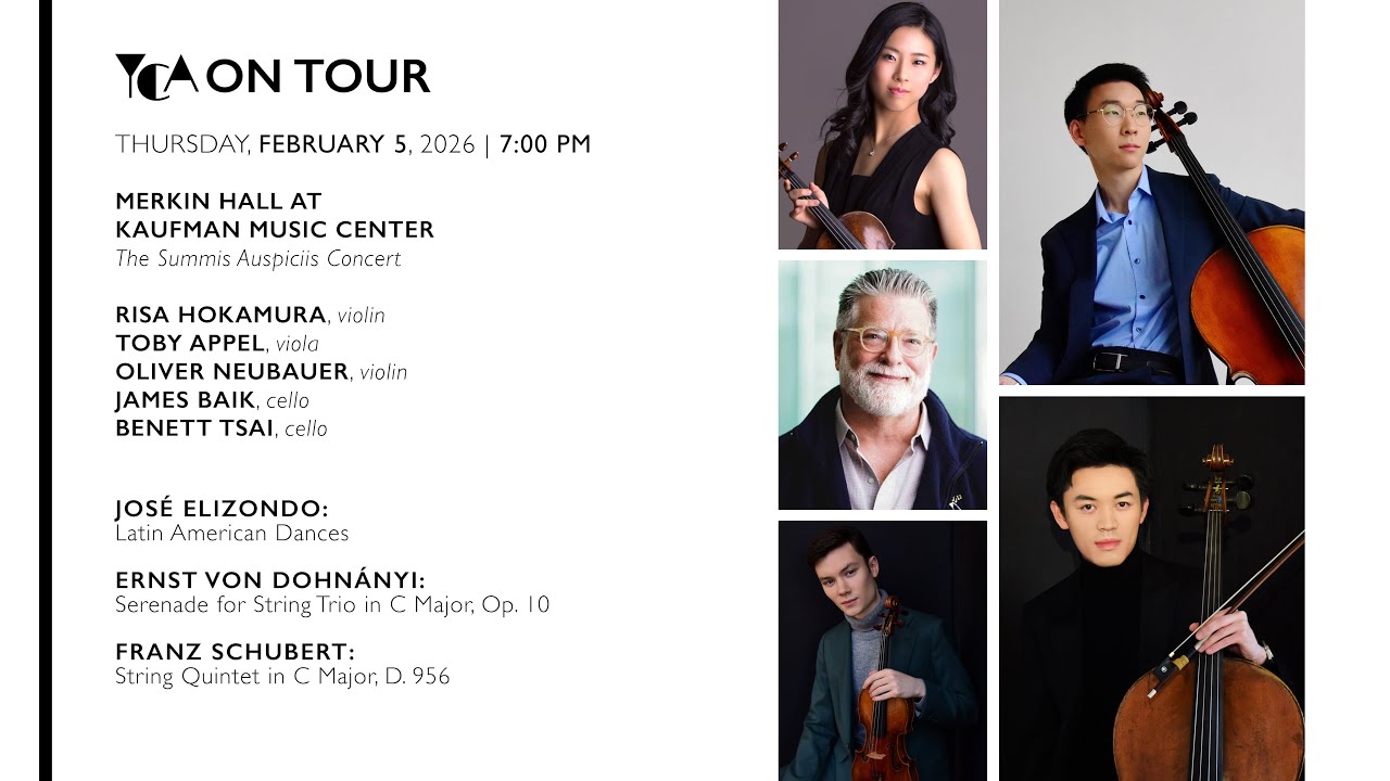 YCA On Tour Live from Merkin Hall at Kaufman Music Center