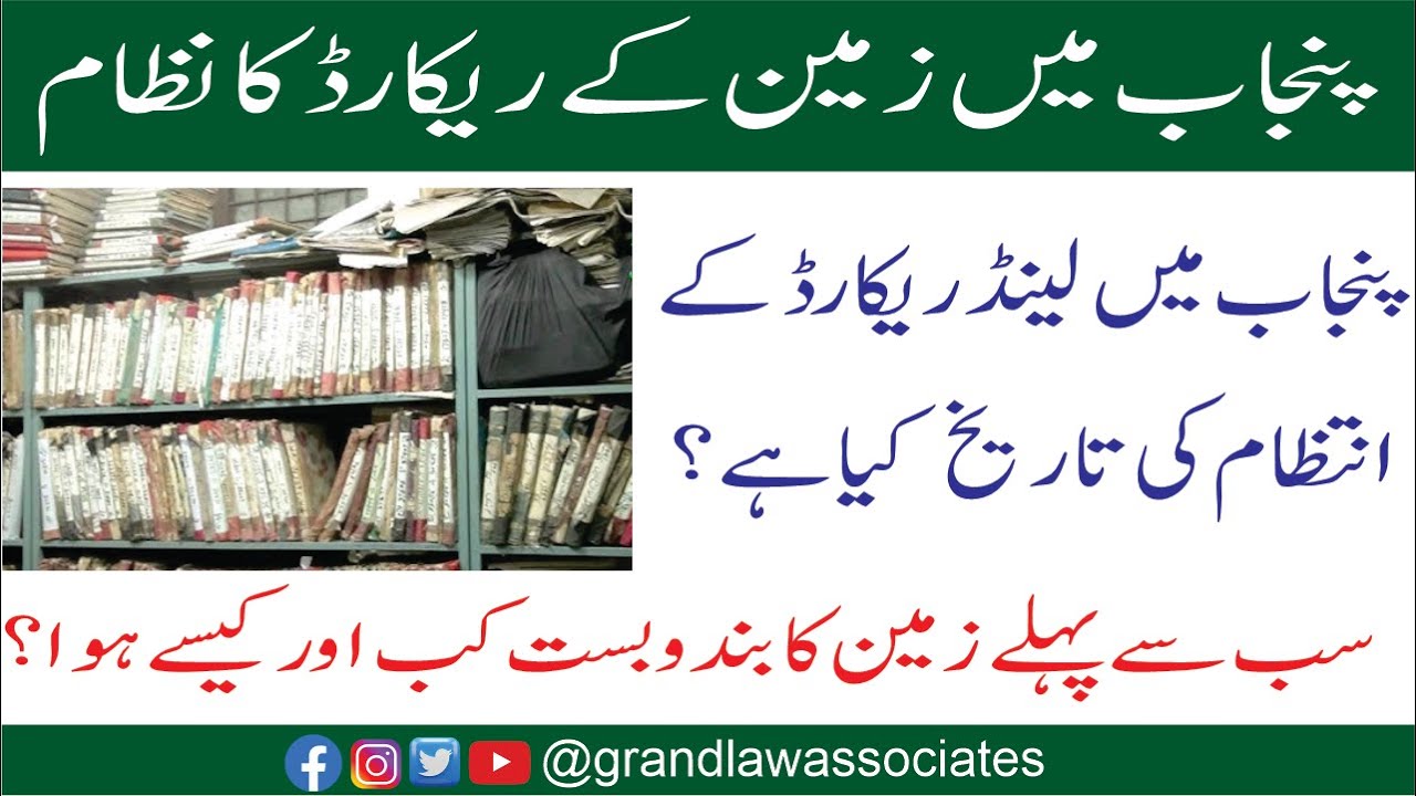 Land Record Management System in Punjab | History