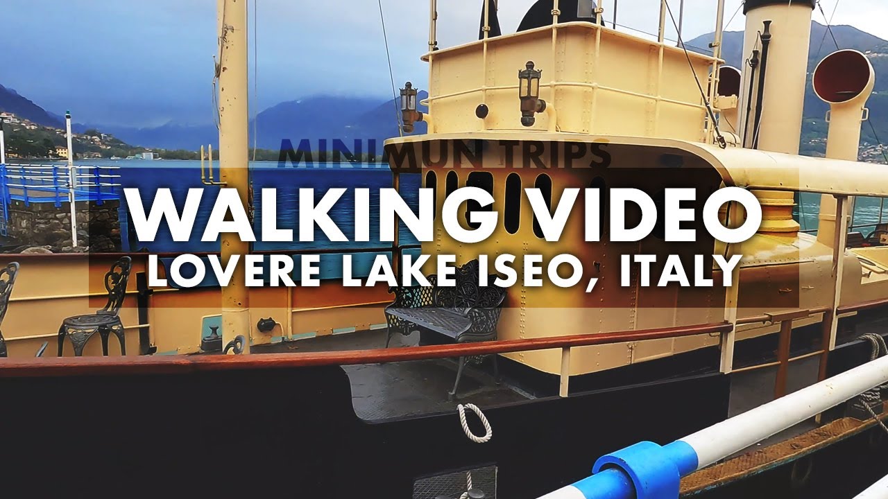 A walk in Lovere - Lake Iseo, Lombardy - Italy 4k