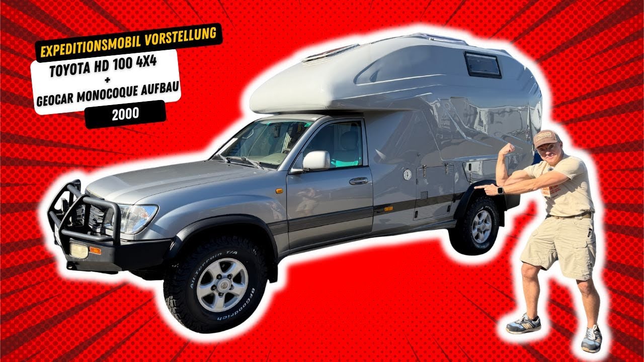 Toyota Landcruiser HDJ 100 - 2000 - mit fester Geocar  Wohnkabine  -2000  -MEGA Fernreise Wohnmobil