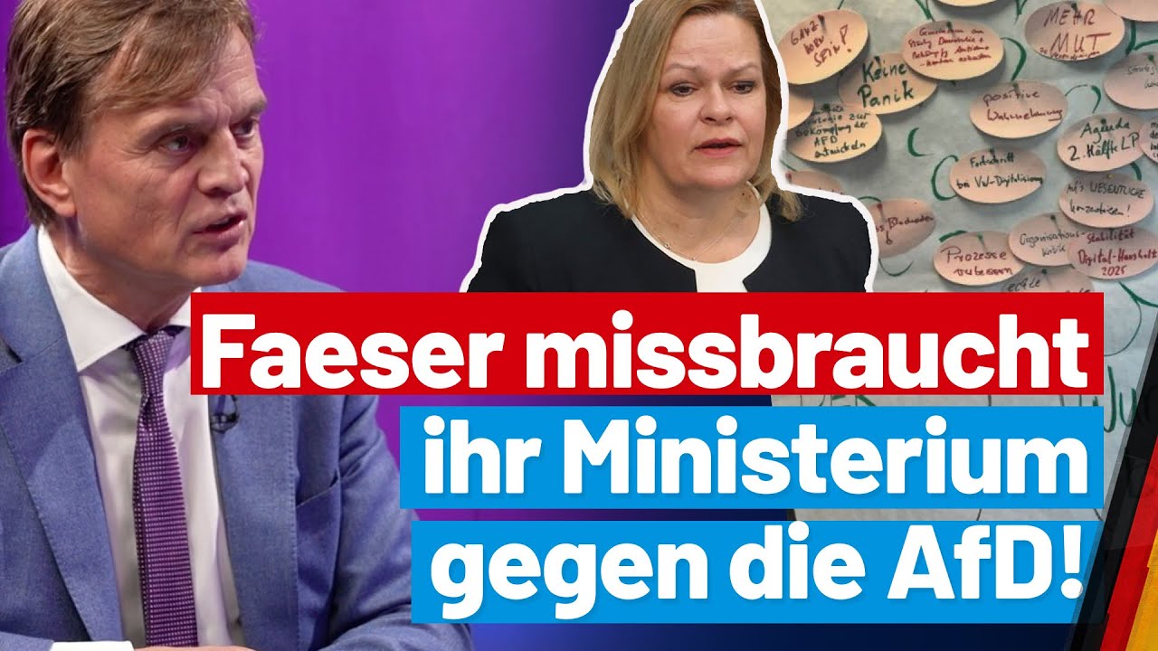 Nancy Faeser missbraucht Innenministerium gegen die AfD! Dr. Bernd Baumann - AfD-Fraktions-TV