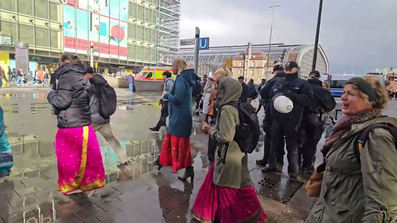 Harinama in Hamburg 1/7 am 14.10.23