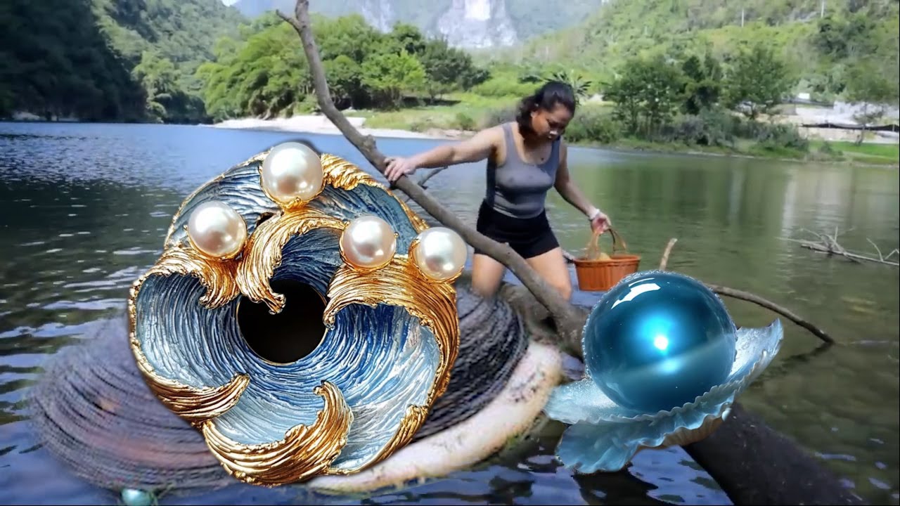 😱😱  Incredible discovery of 68 devil colored pearls
