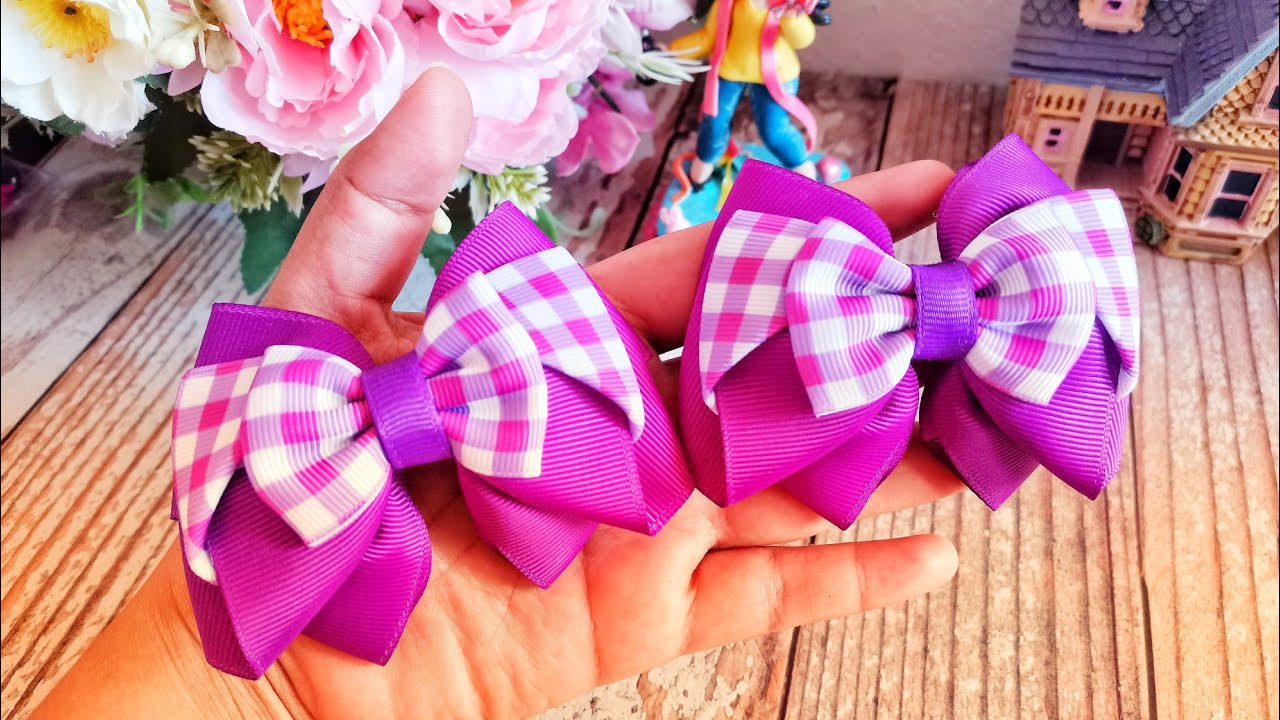 moñito tendencia combinado con listón de 3.8cm de ancho 🎀❤️🥰