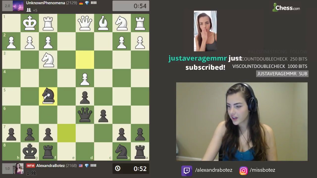 ♕Queen UnknownPhenomena♕ (2129) vs. WFM Alexandra Botez (2168)!