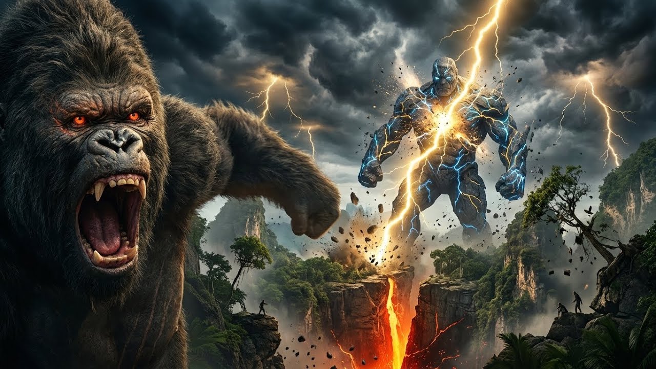 King Kong vs Thunderheart Golem | ANCIENT CONFRONTATION as Skull Island Splits Open