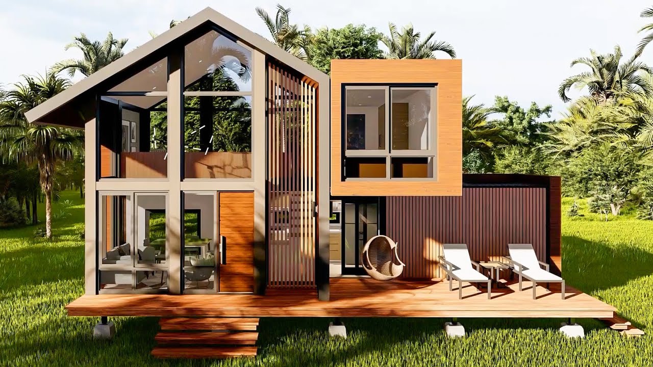 STUNNING Shipping container tiny house design
