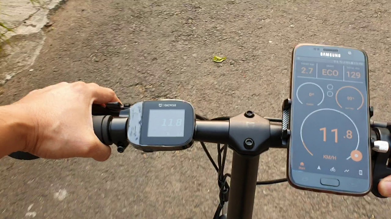 Xiaomi Qicycle - Push button throttle