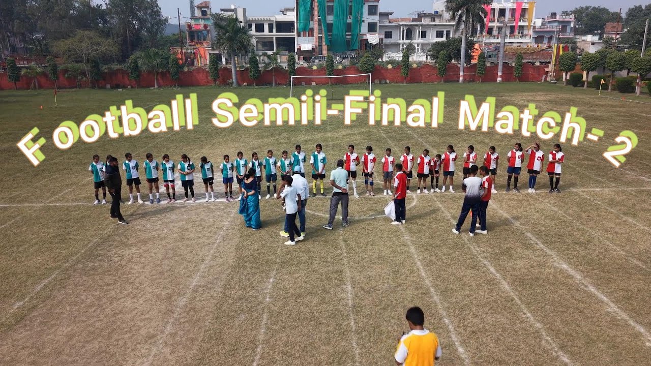 Inter house Girls Football Semi Final Green vs Red