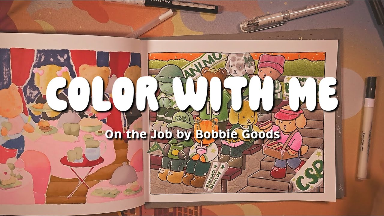 COLOR WITH ME | On the Job by Bobbie Goods | Hotdog Vendor