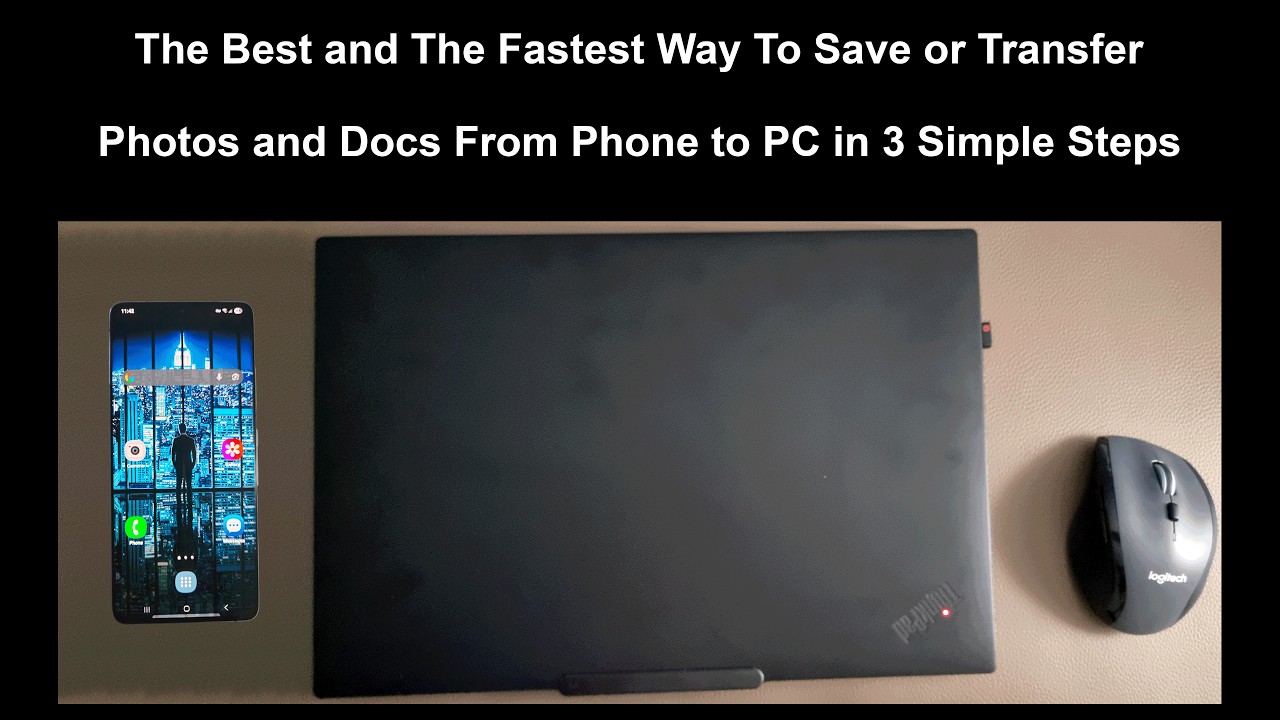 The Best and The Fastest Way To Save or Transfer Photos and Docs from Phone to PC in 3 Simple Steps