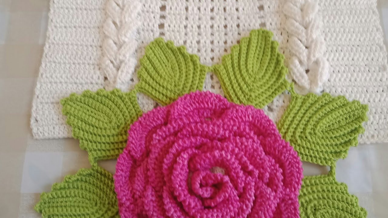 #Crochet 2021# كيفية عمل مفرش كروشية ترند على اليوتيوب الجزء الأخير