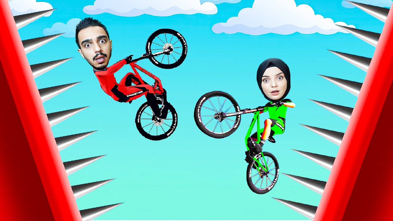 DİKENLİ YOLDA BİSİKLET SÜR !! 😱 Descenders Mod