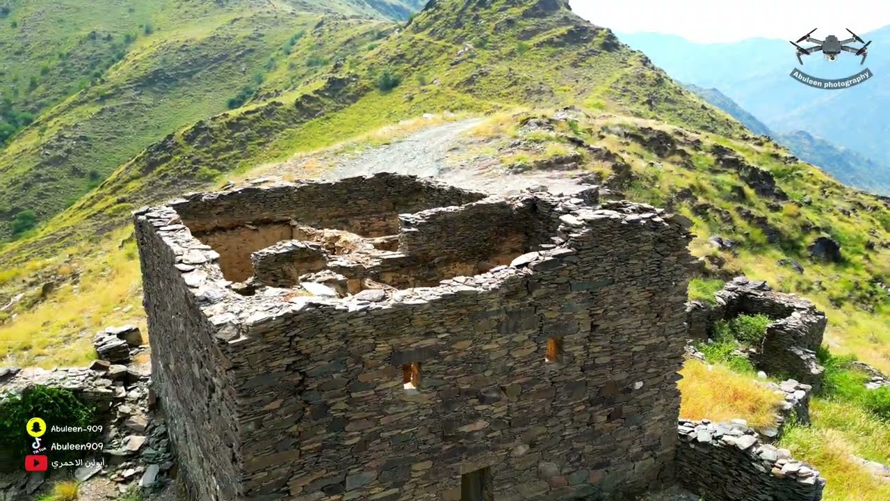 مناظر من جبل الرهوه تهامة بلَّحمر تصوير جوي 4K.